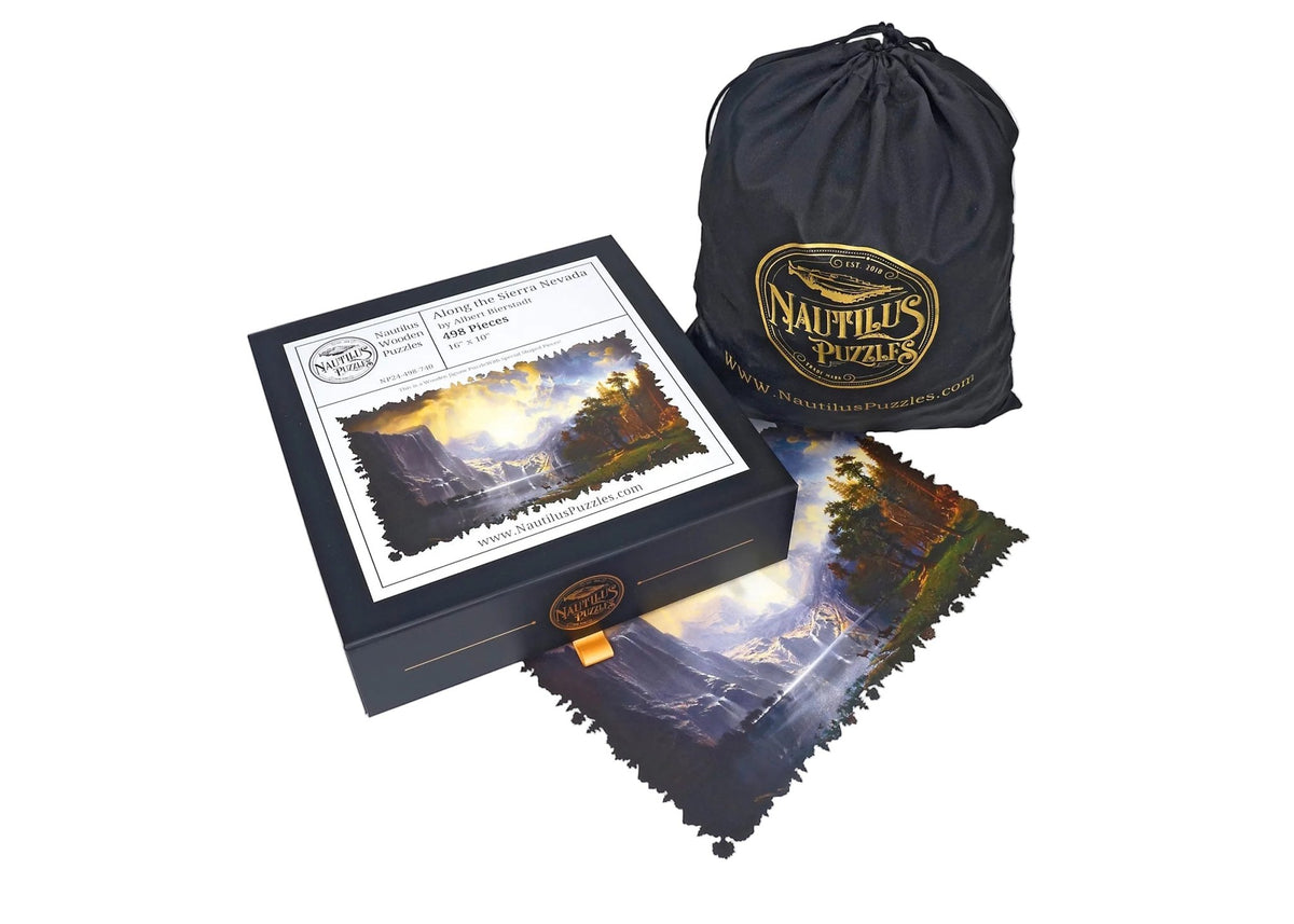 Along the Sierra Nevada (498 Piece Wooden Jigsaw Puzzle) - Nautilus Puzzles - Wooden Jigsaw Puzzles For Adults