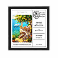 Amalfi Afternoon | Wooden Jigsaw Puzzle | 480 Pieces - Nautilus Puzzles - Wooden Jigsaw Puzzles For Adults