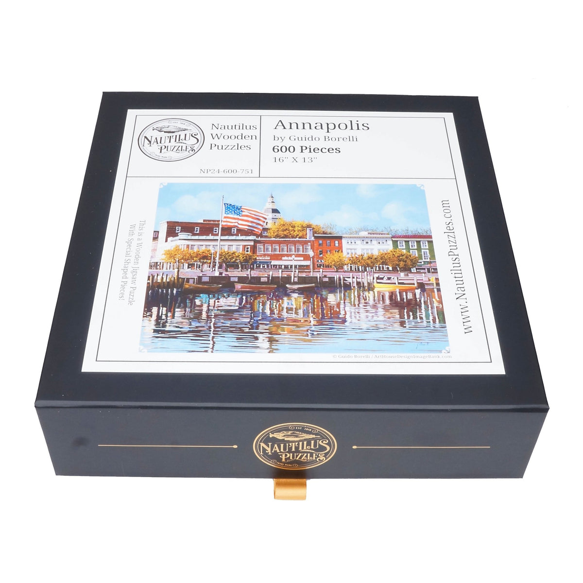 Annapolis - 600 Piece Wooden Jigsaw Puzzle - Nautilus Puzzles - Wooden Jigsaw Puzzles For Adults