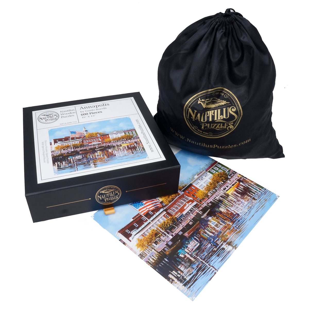 Annapolis - 600 Piece Wooden Jigsaw Puzzle - Nautilus Puzzles - Wooden Jigsaw Puzzles For Adults