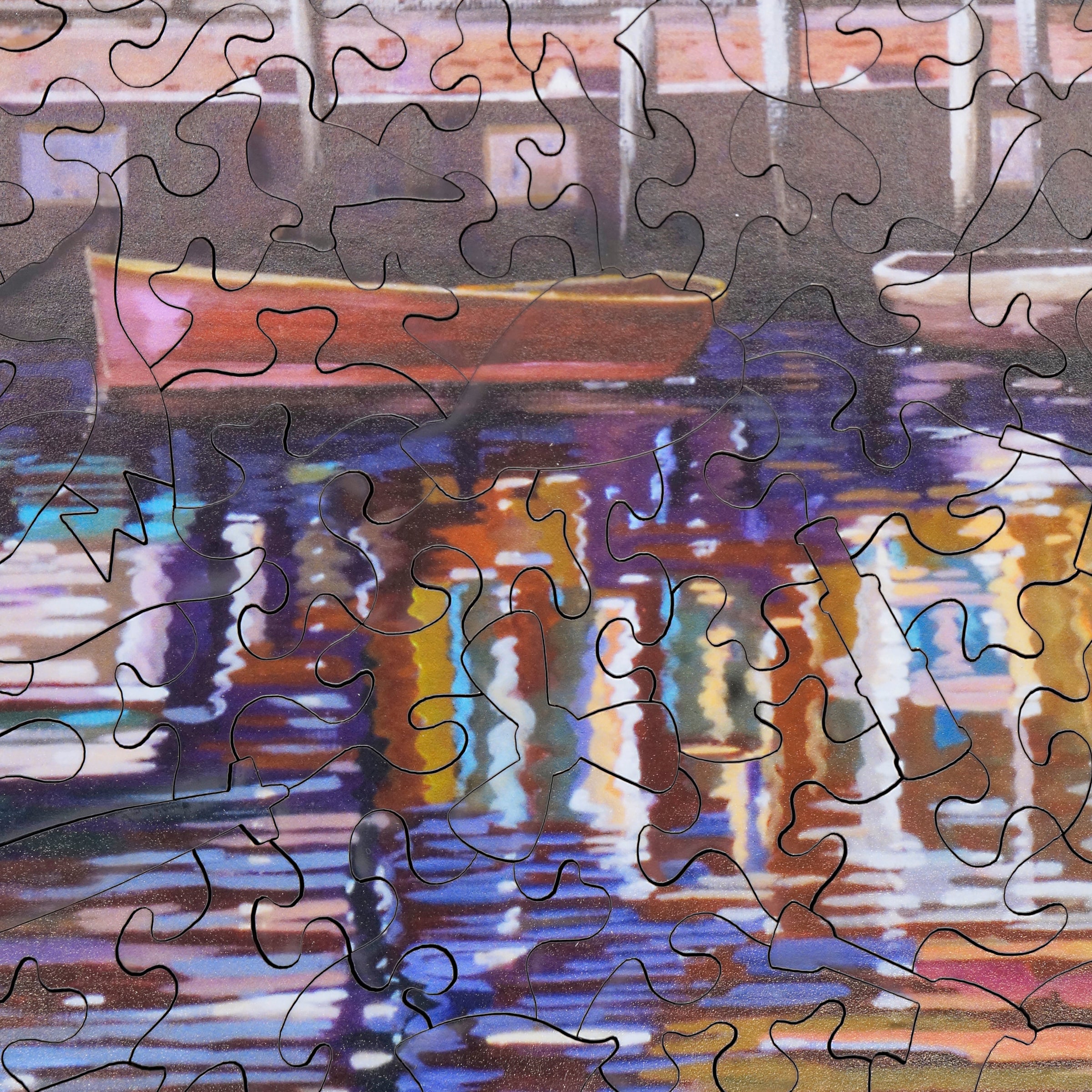 Stave wooden puzzles