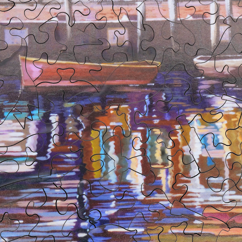 Stave wooden puzzles