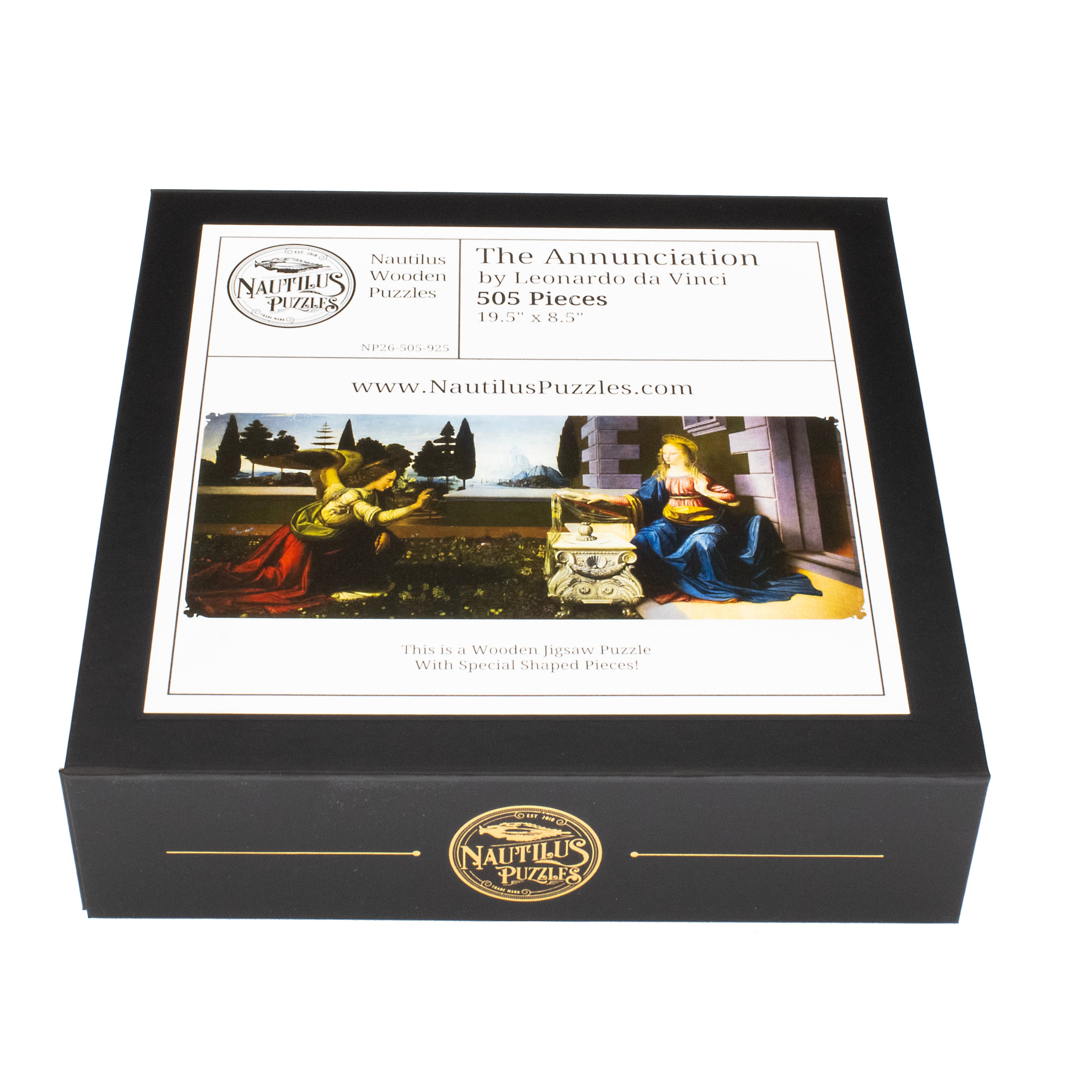The Annunciation by Leonardo da Vinci (505 Piece Wooden Jigsaw