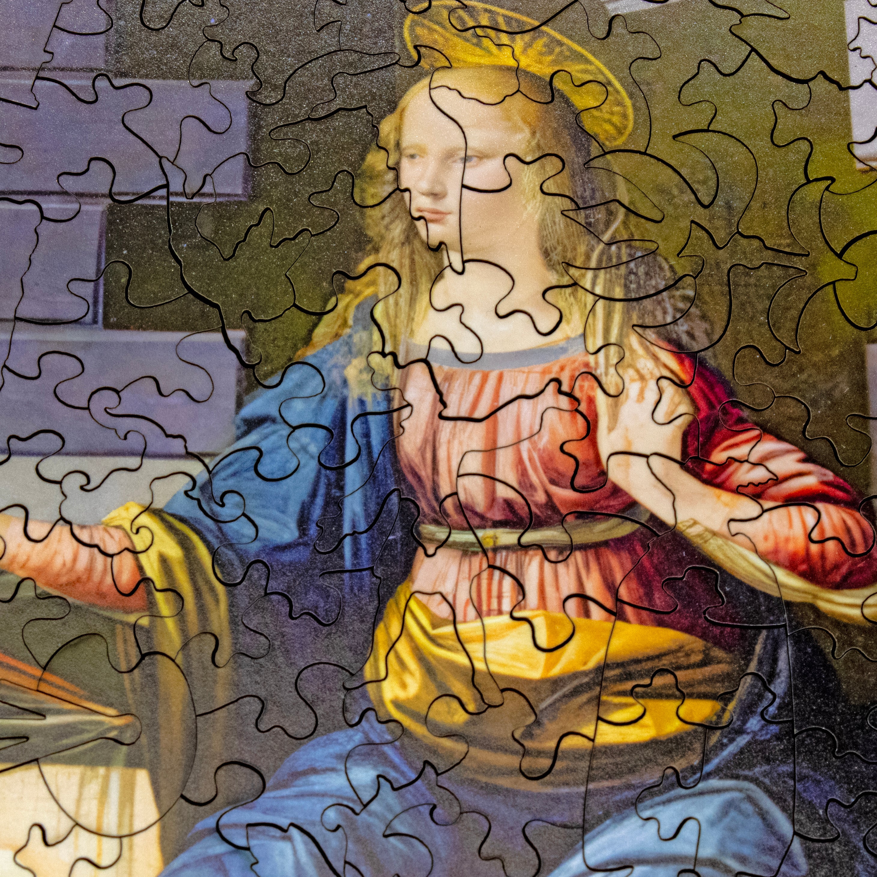 The Annunciation by Leonardo da Vinci (505 Piece Wooden Jigsaw
