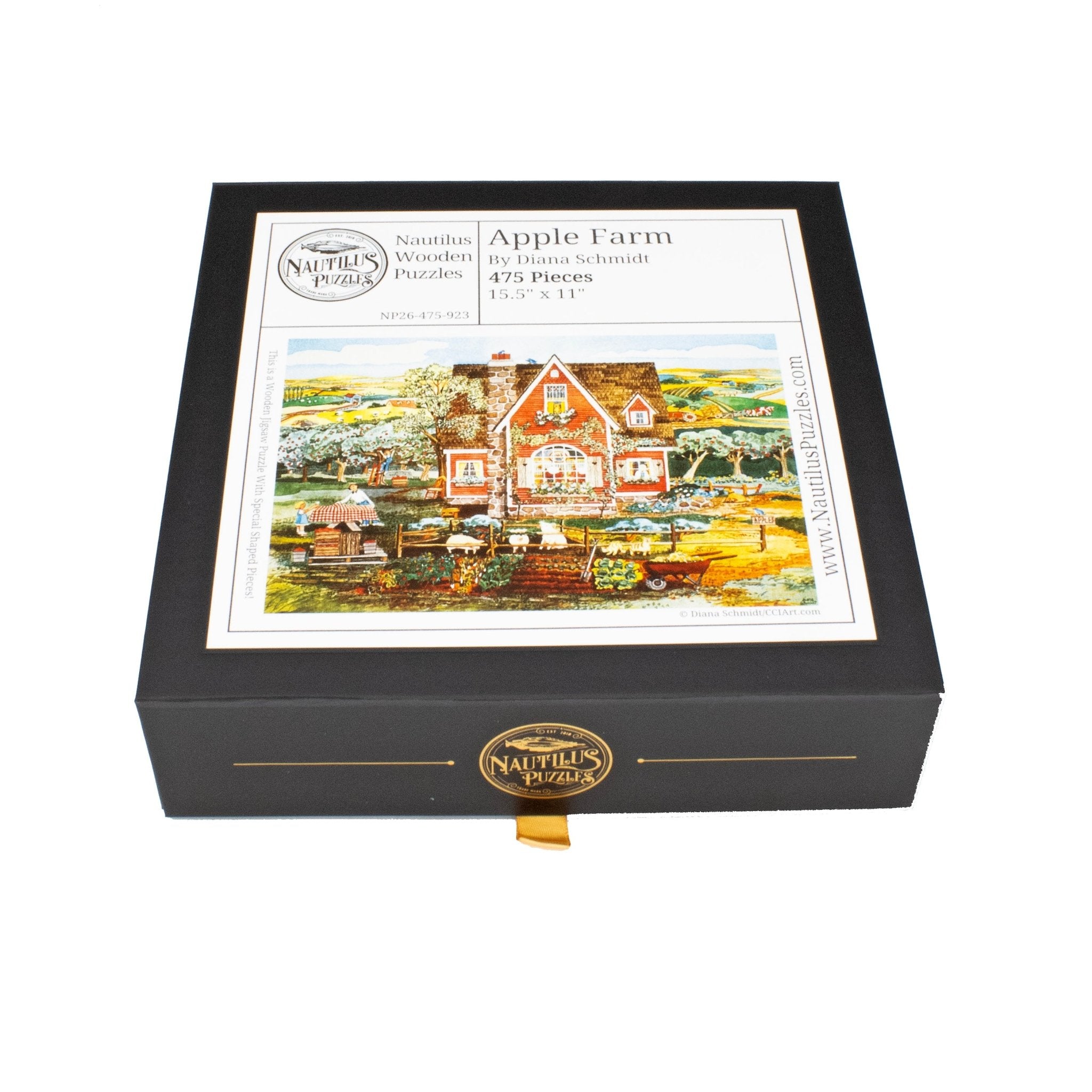 Apple Farm (475 Piece Wooden Jigsaw Puzzles) - Nautilus Puzzles - Wooden Jigsaw Puzzles For Adults
