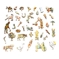 Apple Farm (475 Piece Wooden Jigsaw Puzzles)