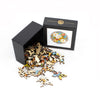 April - Daisies (50 Piece Round Mini Wooden Jigsaw Puzzle) - Nautilus Puzzles - Wooden Jigsaw Puzzles For Adults