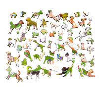 At The Dog Park (500 Piece Wooden Jigsaw Puzzle) - Nautilus Puzzles - Wooden Jigsaw Puzzles For Adults