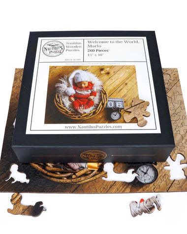 Custom Puzzle - Welcome New Baby - Nautilus Puzzles - Wooden Jigsaw Puzzles For Adults