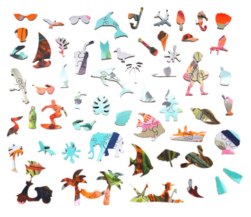 Bali Vacation (375 Piece Wooden Jigsaw Puzzle) - Nautilus Puzzles - Wooden Jigsaw Puzzles For Adults