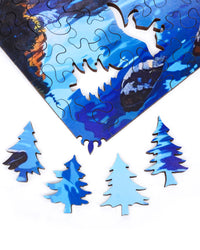 Mosaic wood jigsaw puzzles