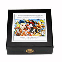 Barnyard Christmas (50 Piece Mini Christmas Wooden Jigsaw Puzzle) - Nautilus Puzzles - Wooden Jigsaw Puzzles For Adults