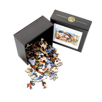 Barnyard Christmas (50 Piece Mini Christmas Wooden Jigsaw Puzzle) - Nautilus Puzzles - Wooden Jigsaw Puzzles For Adults