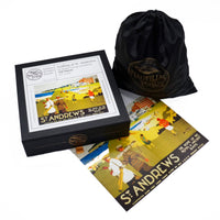 Golfing At St. Andrews (556 Piece Wooden Jigsaw Puzzle) - Nautilus Puzzles - Wooden Jigsaw Puzzles For Adults