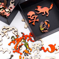 Beware: Haunted House! (47 Piece Mini Wooden Jigsaw Puzzle) - Nautilus Puzzles - Wooden Jigsaw Puzzles For Adults