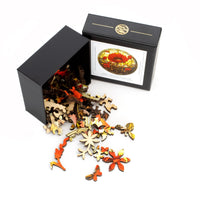 Birth Flowers Mini Puzzle Collection - Set of 12 - Nautilus Puzzles - Wooden Jigsaw Puzzles For Adults
