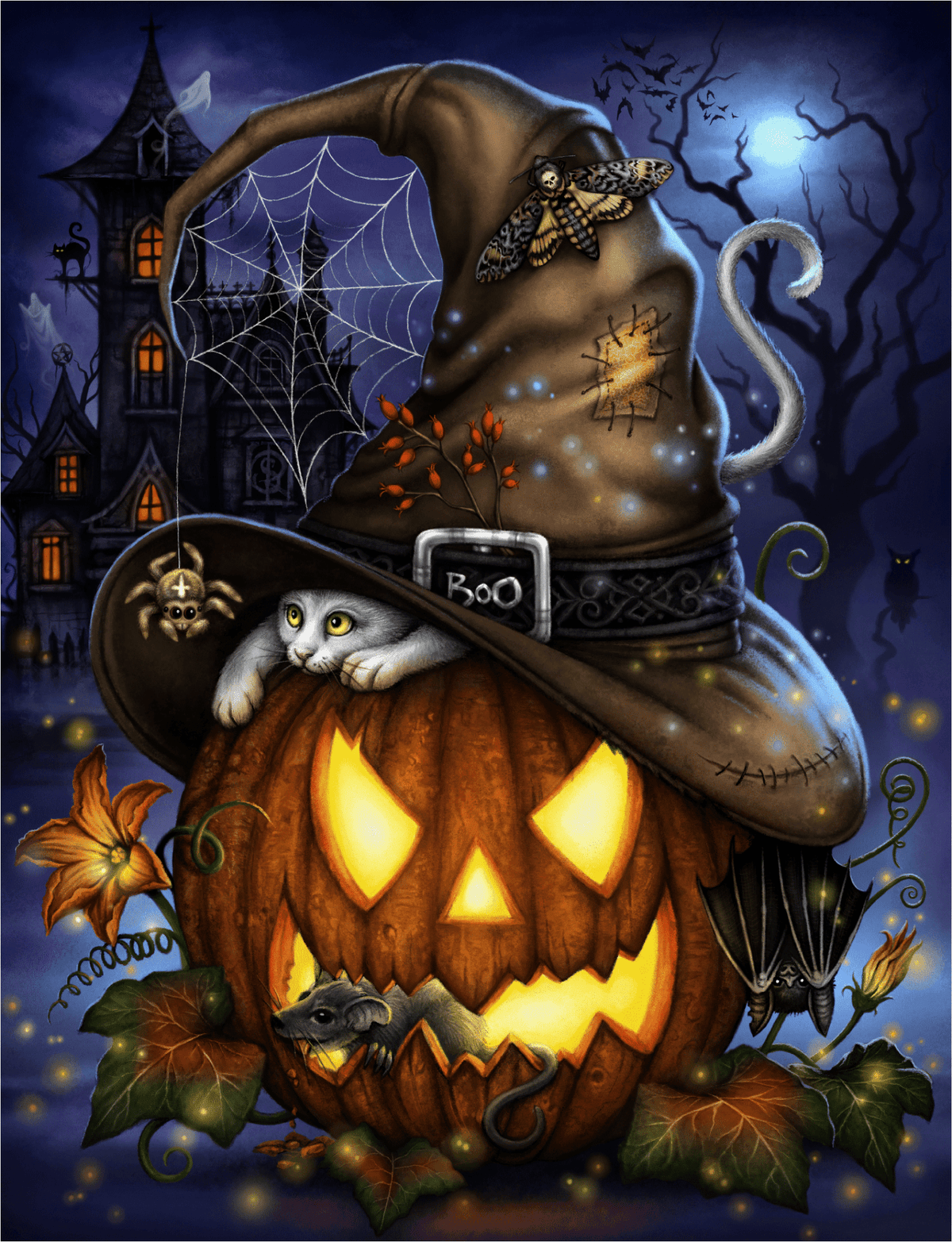 Boo! (430 Piece Halloween Wooden Jigsaw Puzzle) - Nautilus Puzzles - Wooden Jigsaw Puzzles For Adults