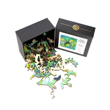 Botanical Bliss - Mini Puzzle Set - Nautilus Puzzles - Wooden Jigsaw Puzzles For Adults