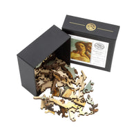 Botticelli's Venus by Sandro Botticelli (52 Piece Mini Wooden Jigsaw Puzzle) - Nautilus Puzzles - Wooden Jigsaw Puzzles For Adults