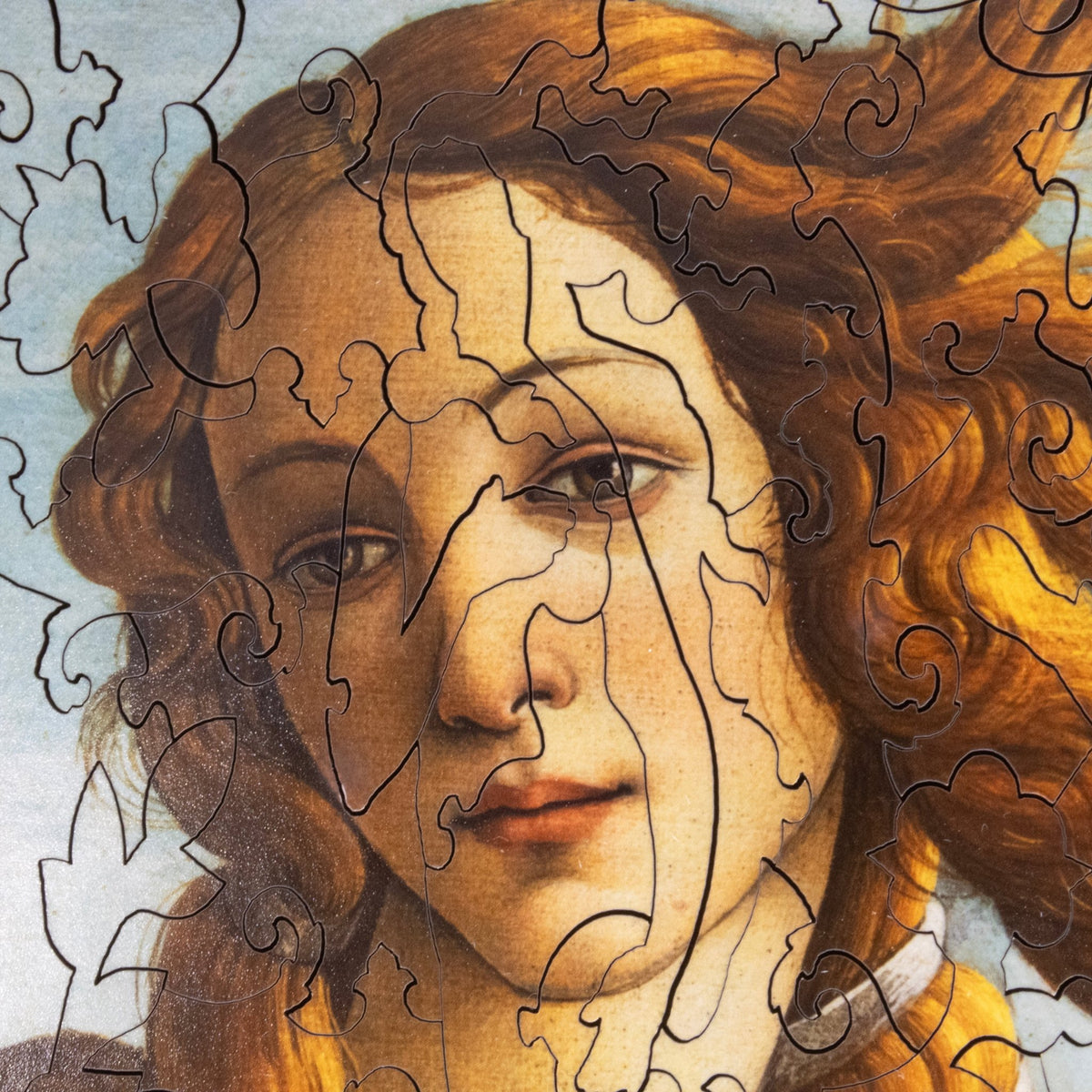 Botticelli's Venus by Sandro Botticelli (52 Piece Mini Wooden Jigsaw Puzzle) - Nautilus Puzzles - Wooden Jigsaw Puzzles For Adults