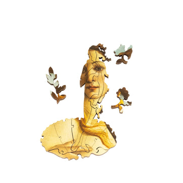Botticelli's Venus by Sandro Botticelli (52 Piece Mini Wooden Jigsaw Puzzle) - Nautilus Puzzles - Wooden Jigsaw Puzzles For Adults
