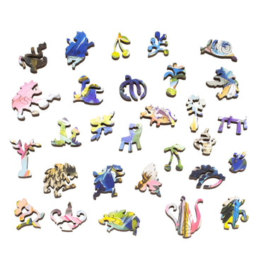 Breakfast Time for Hedgehogs Wooden Puzzle (452 Pieces) - Nautilus Puzzles - Wooden Jigsaw Puzzles For Adults