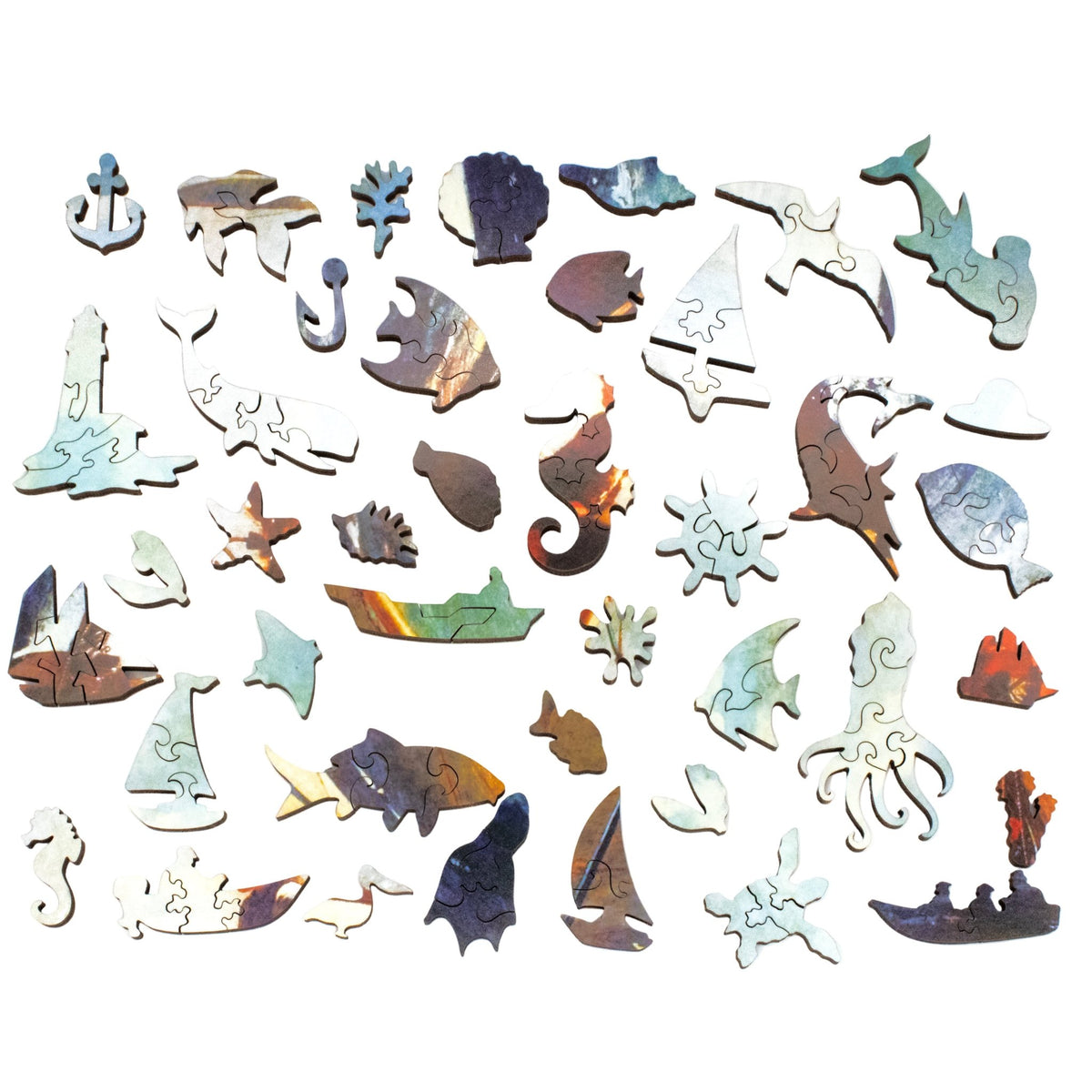 Breezing Up a Fair Wind (350 Piece Wooden Jigsaw Puzzle) - Nautilus Puzzles - Wooden Jigsaw Puzzles For Adults