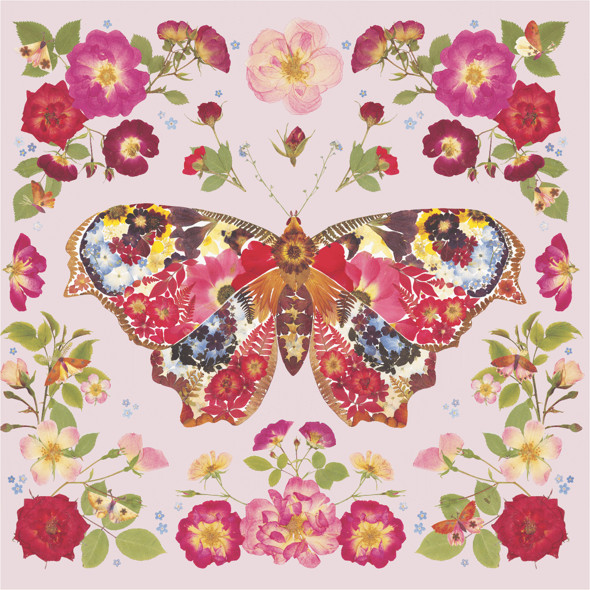 Butterfly in Blush - 51 Piece Mini Wooden Jigsaw Puzzle - Nautilus Puzzles - Wooden Jigsaw Puzzles For Adults