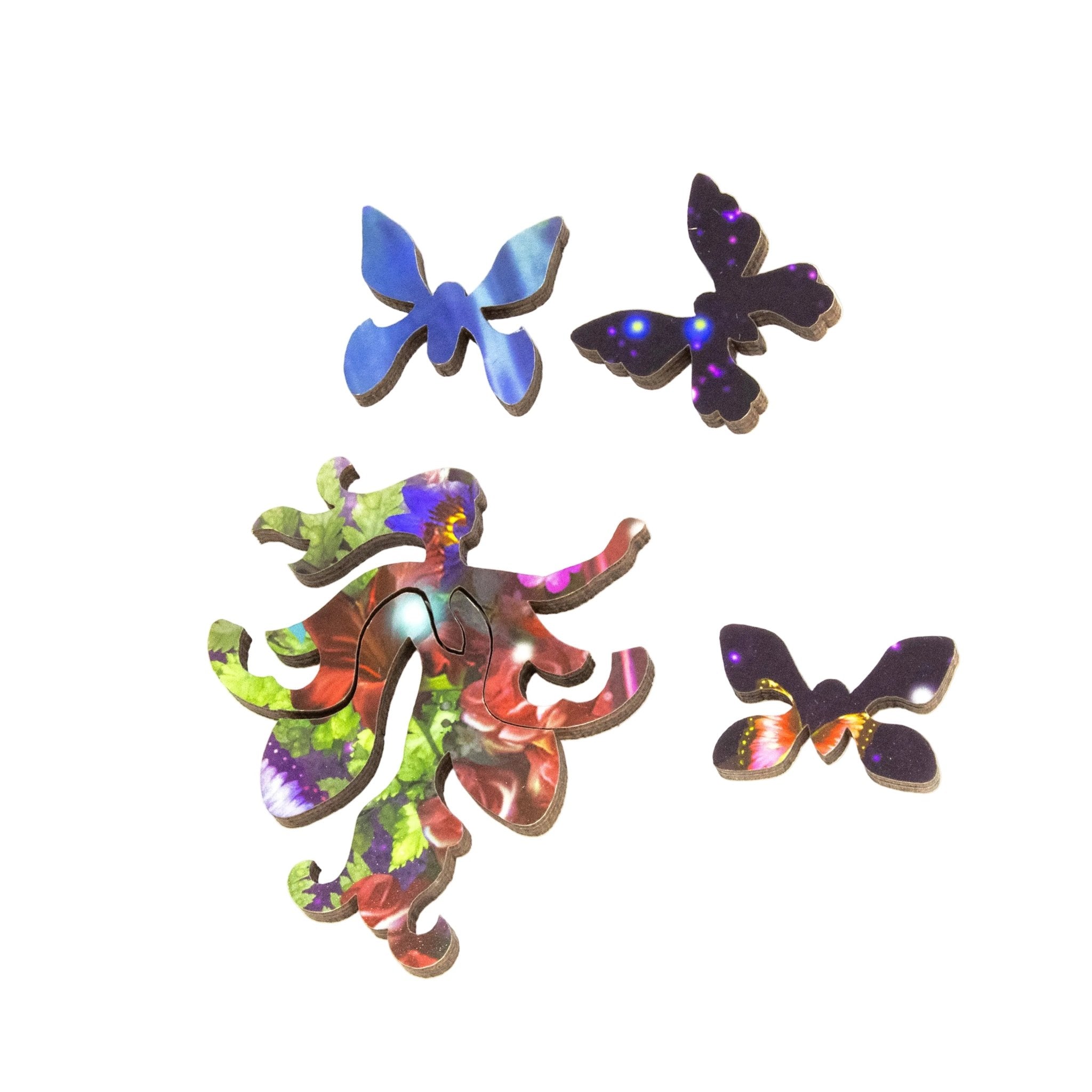 Butterfly Princess (502 Piece Wooden Jigsaw Puzzle) - Nautilus Puzzles - Wooden Jigsaw Puzzles For Adults