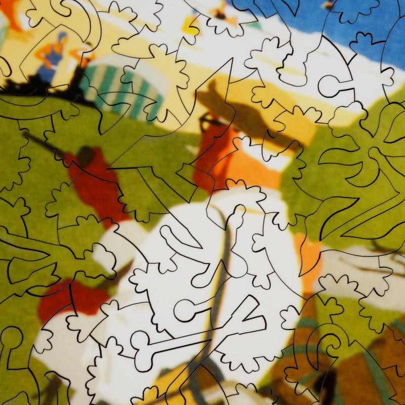 Mosaic wooden jigsaw puzzle