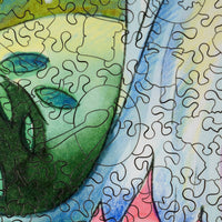 Stave wooden puzzles