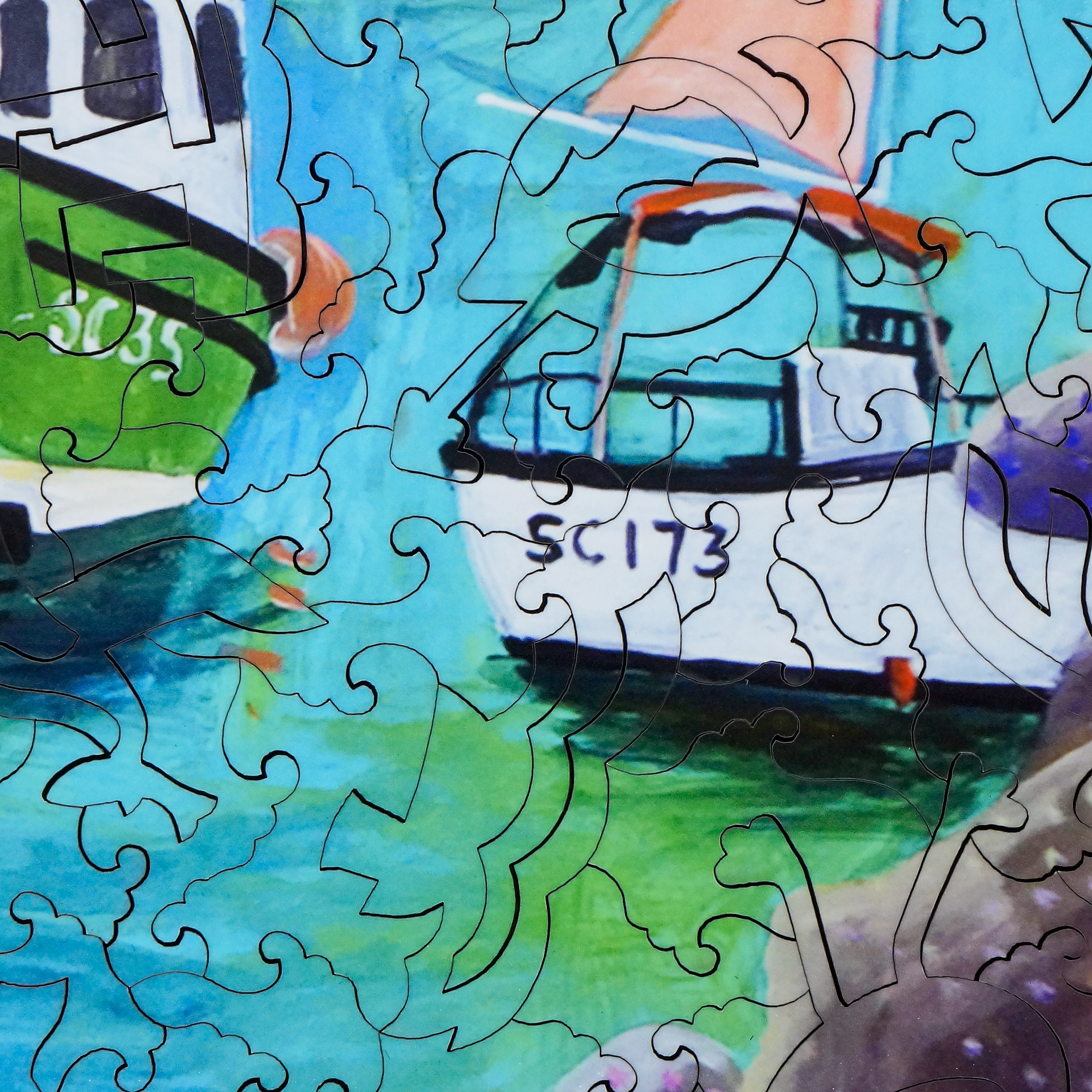 Stave wood puzzles