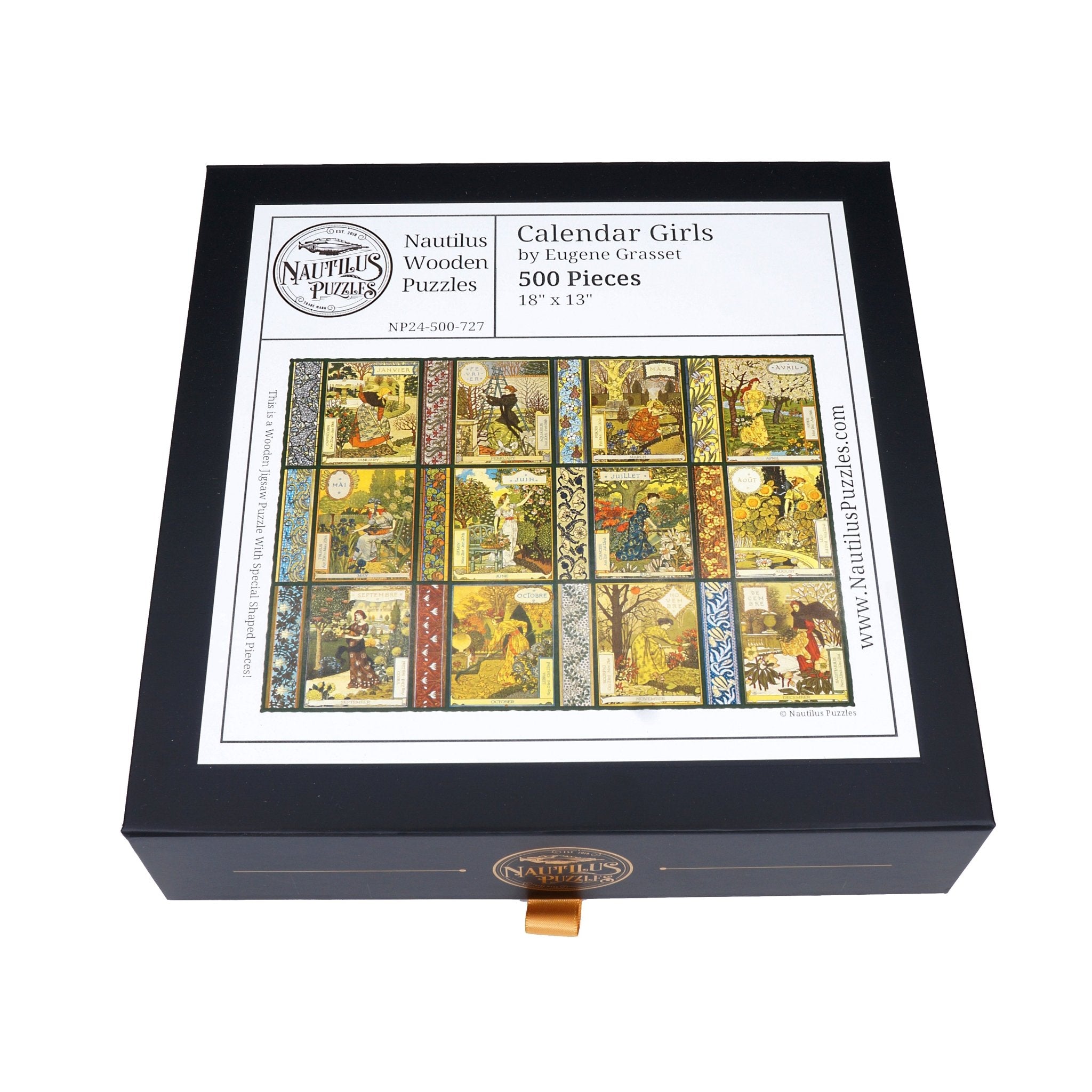 Calendar Girls (500 Piece Wooden Jigsaw Puzzle) - Nautilus Puzzles - Wooden Jigsaw Puzzles For Adults