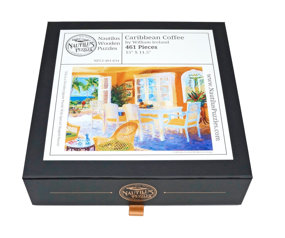 Caribbean Coffee (461 Piece Wooden Jigsaw Puzzle) - Nautilus Puzzles - Wooden Jigsaw Puzzles For Adults