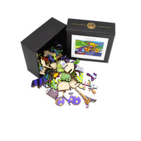 Chain Reaction (56 Piece Mini Puzzle) - Nautilus Puzzles - Wooden Jigsaw Puzzles For Adults