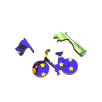 Chain Reaction (56 Piece Mini Puzzle) - Nautilus Puzzles - Wooden Jigsaw Puzzles For Adults