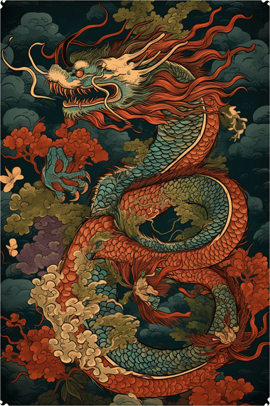 Chinese Dragon (370 Piece Wooden Jigsaw Puzzle) - Nautilus Puzzles - Wooden Jigsaw Puzzles For Adults