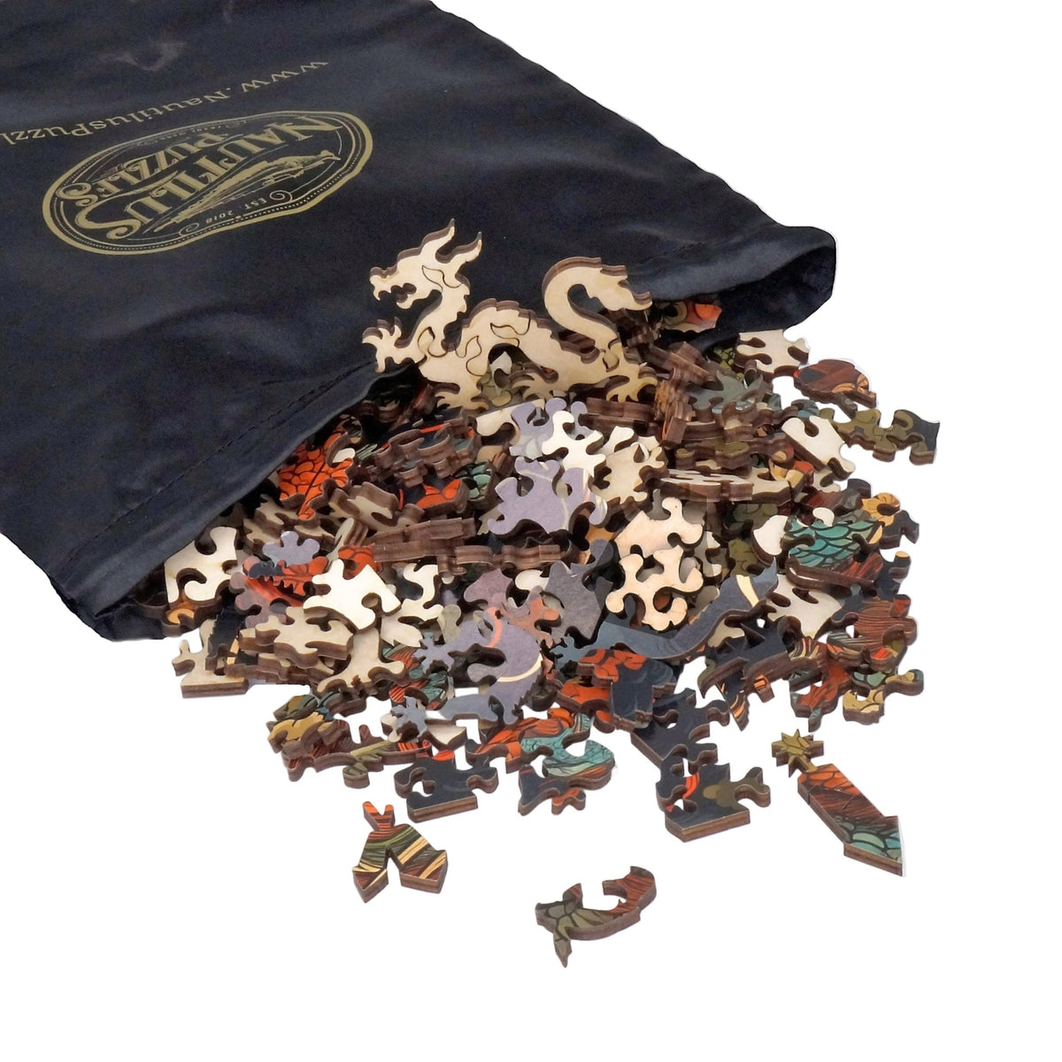 Chinese Dragon (370 Piece Wooden Jigsaw Puzzle) - Nautilus Puzzles - Wooden Jigsaw Puzzles For Adults