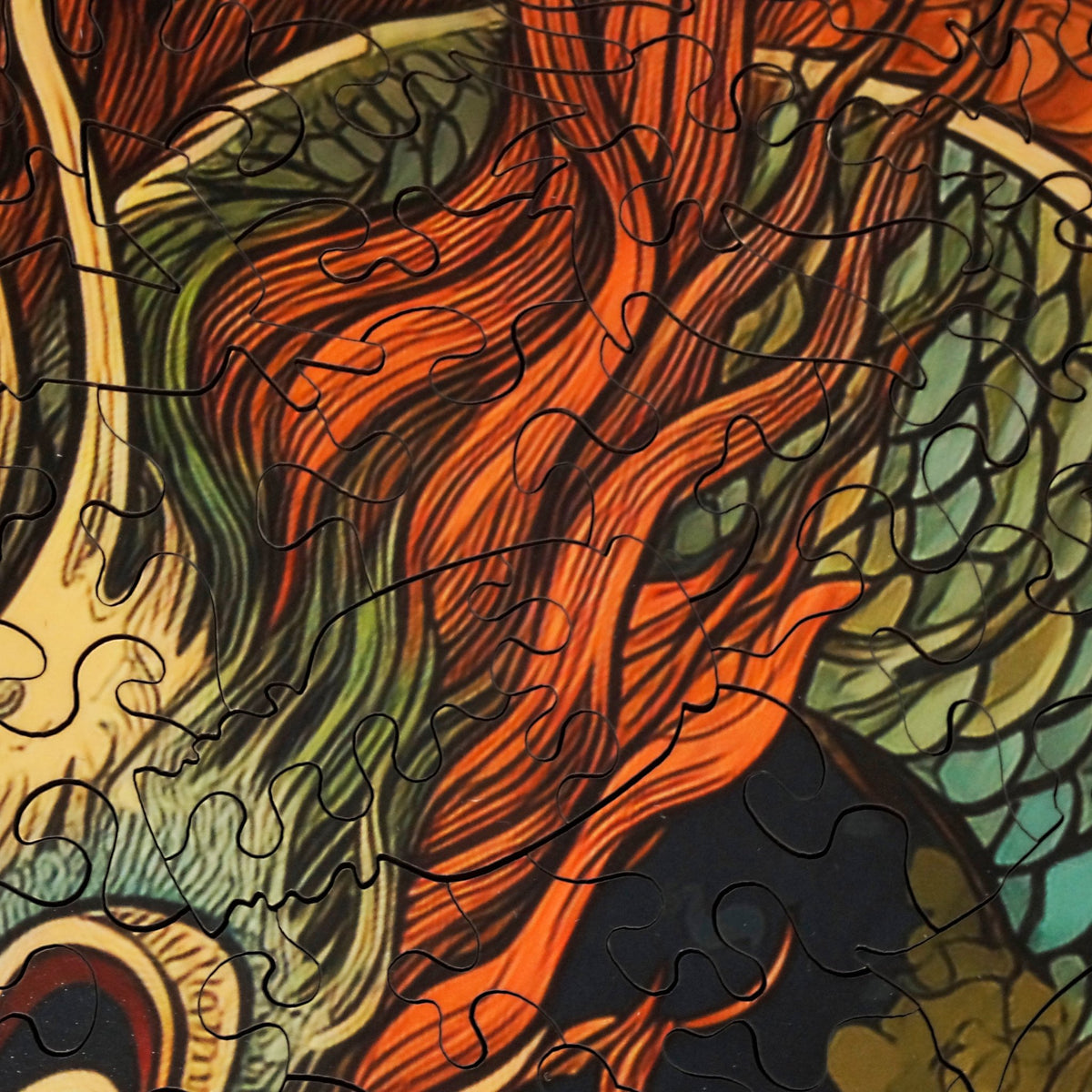 Chinese Dragon (370 Piece Wooden Jigsaw Puzzle) - Nautilus Puzzles - Wooden Jigsaw Puzzles For Adults