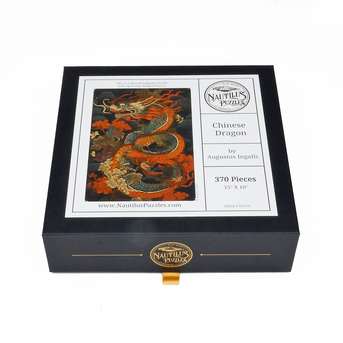 Chinese Dragon (370 Piece Wooden Jigsaw Puzzle) - Nautilus Puzzles - Wooden Jigsaw Puzzles For Adults