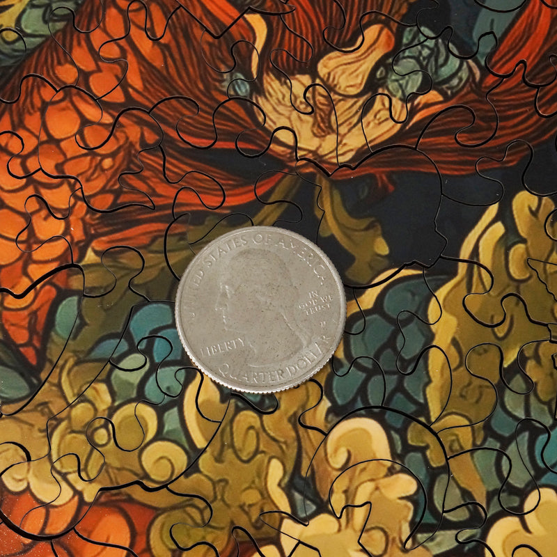 Stave wooden puzzles