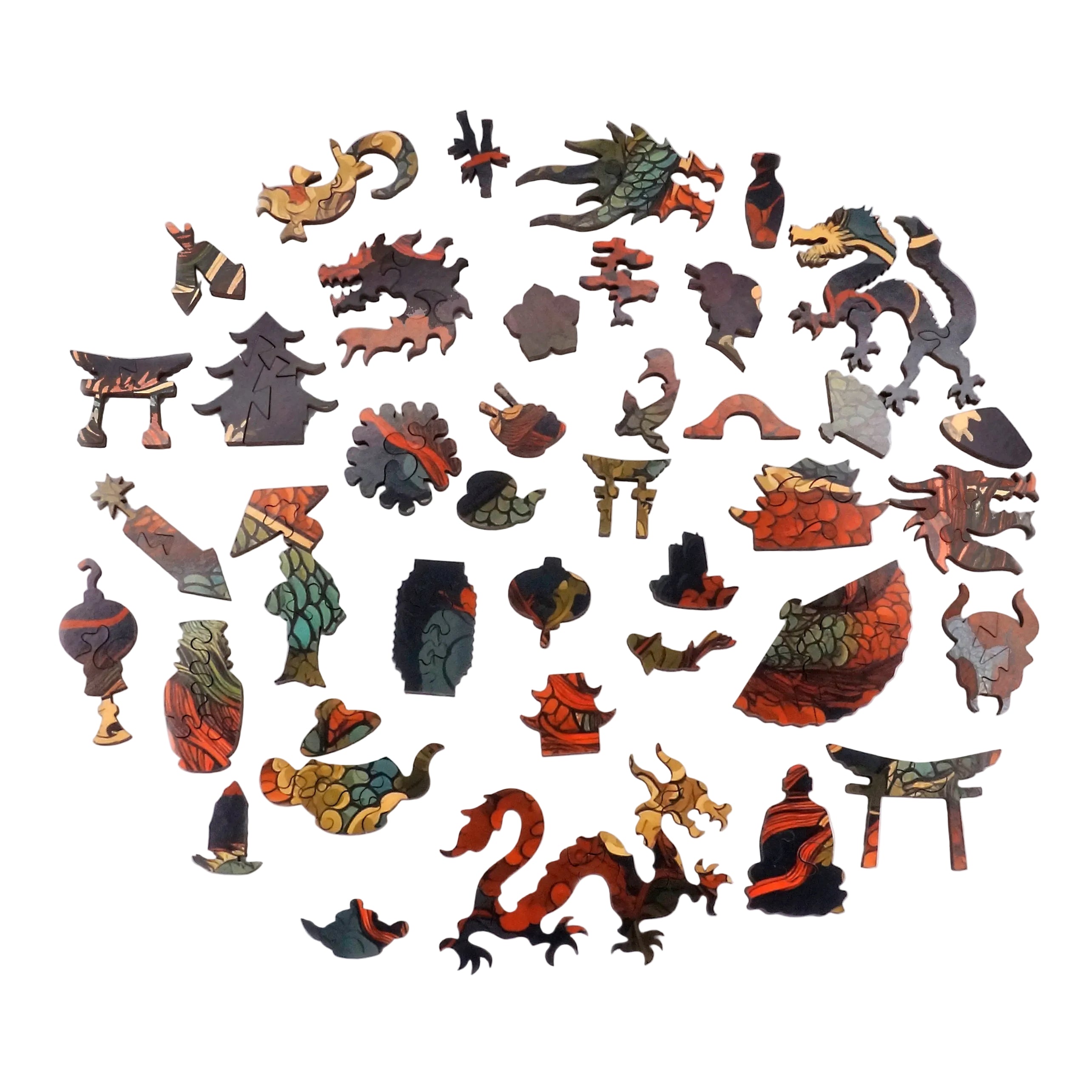 Chinese Dragon (370 Piece Wooden Jigsaw Puzzle) | Nautilus Puzzles