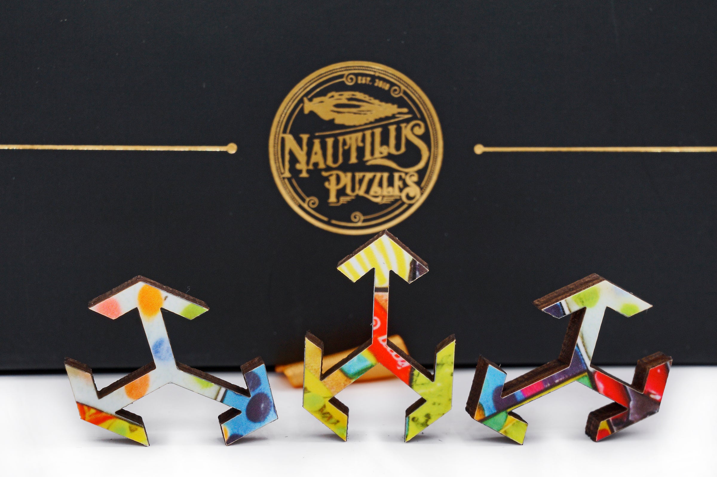 Stave wooden puzzles