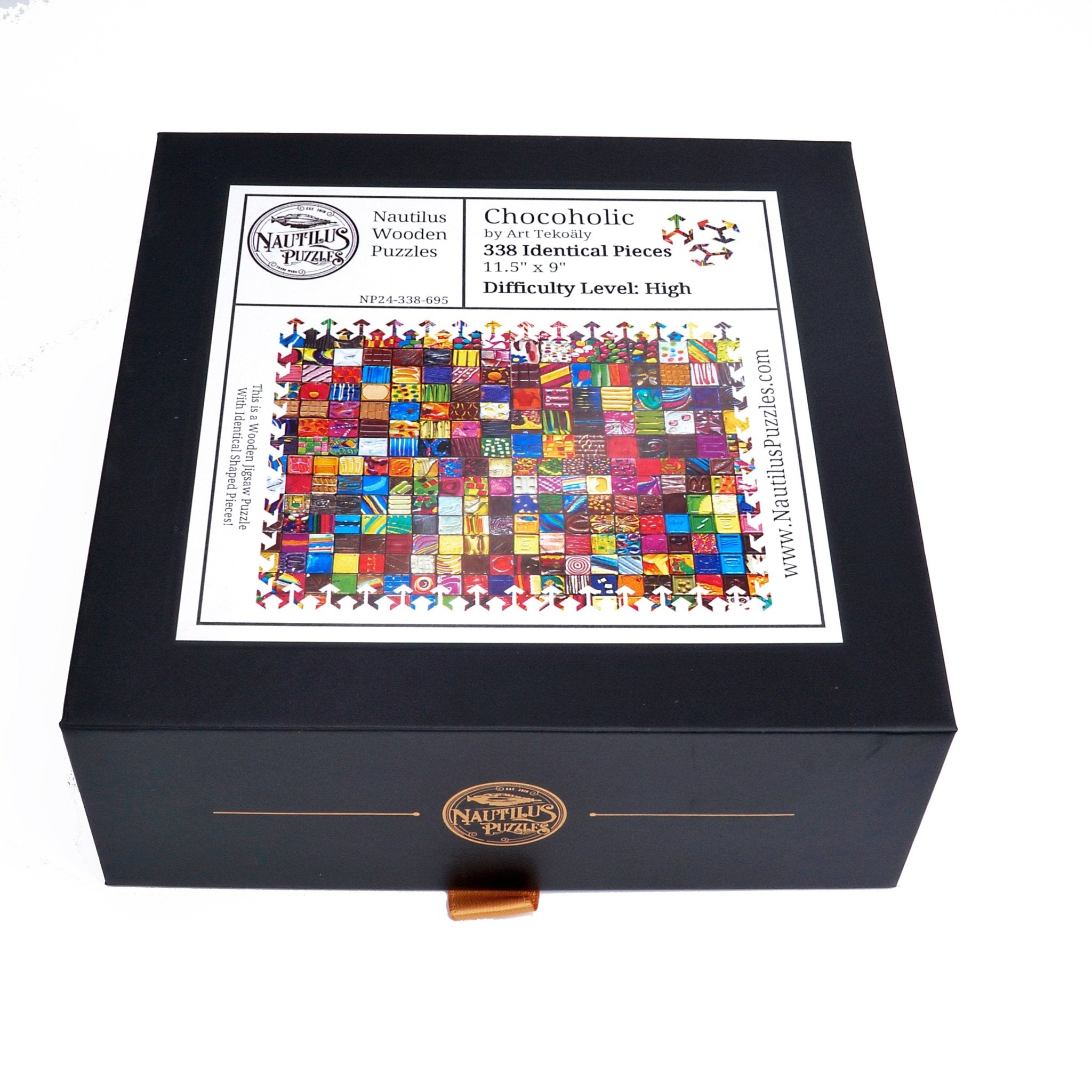 Chocoholic (338 Piece Wooden Jigsaw Puzzle) - Nautilus Puzzles - Wooden Jigsaw Puzzles For Adults