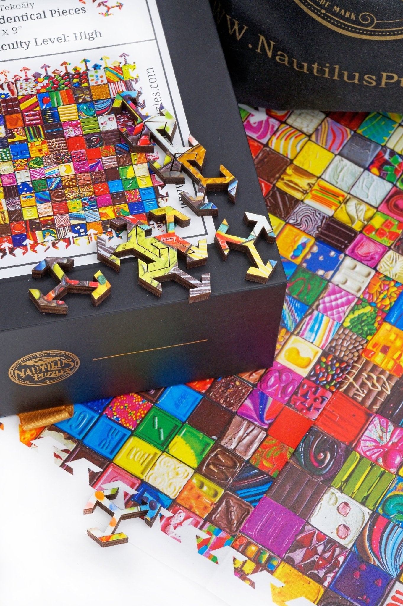 Chocoholic (338 Piece Wooden Jigsaw Puzzle) - Nautilus Puzzles - Wooden Jigsaw Puzzles For Adults