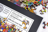 Chocoholic (338 Piece Wooden Jigsaw Puzzle) - Nautilus Puzzles - Wooden Jigsaw Puzzles For Adults