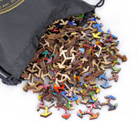 Mosaic wooden jigsaw puzzles