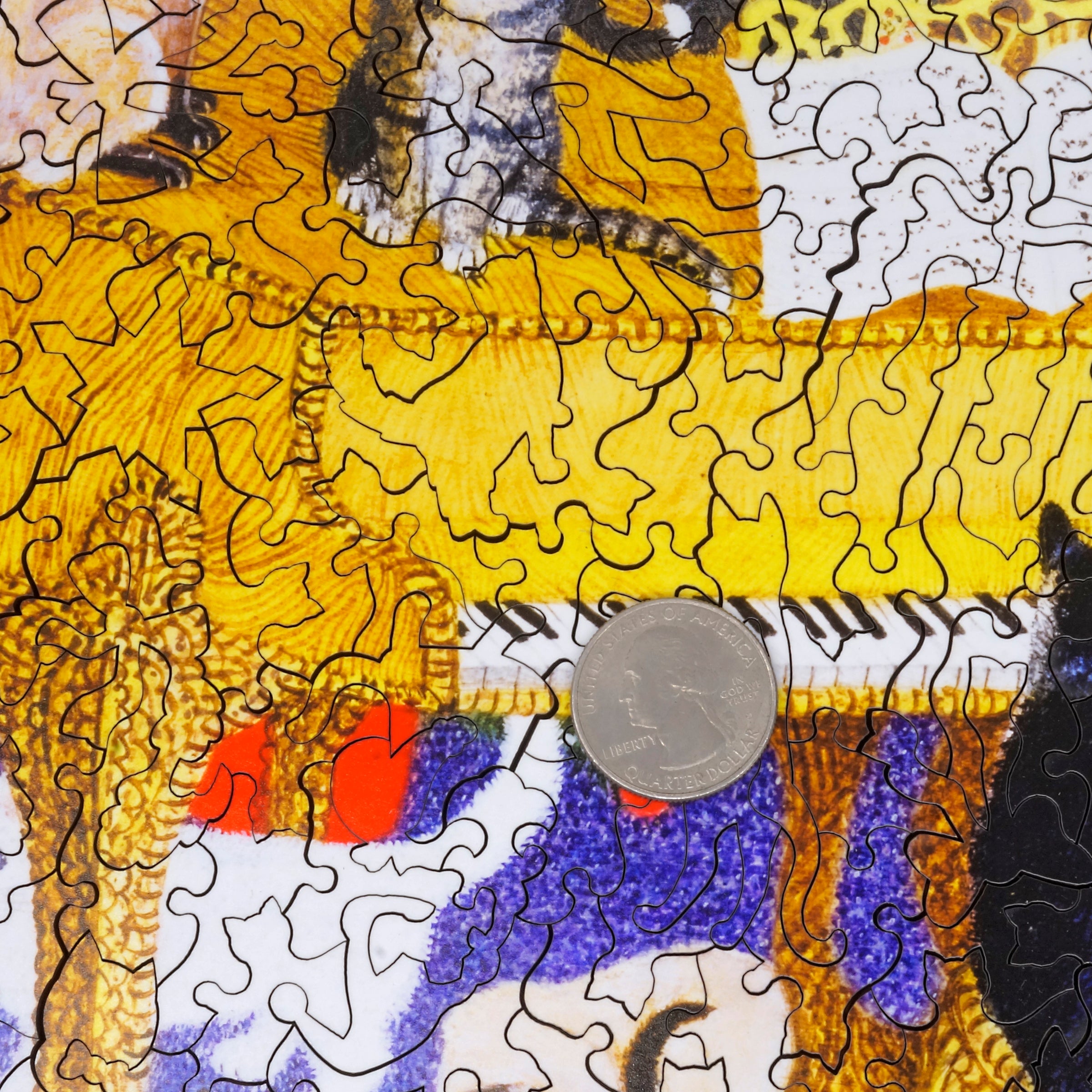 Mosaic wooden puzzles