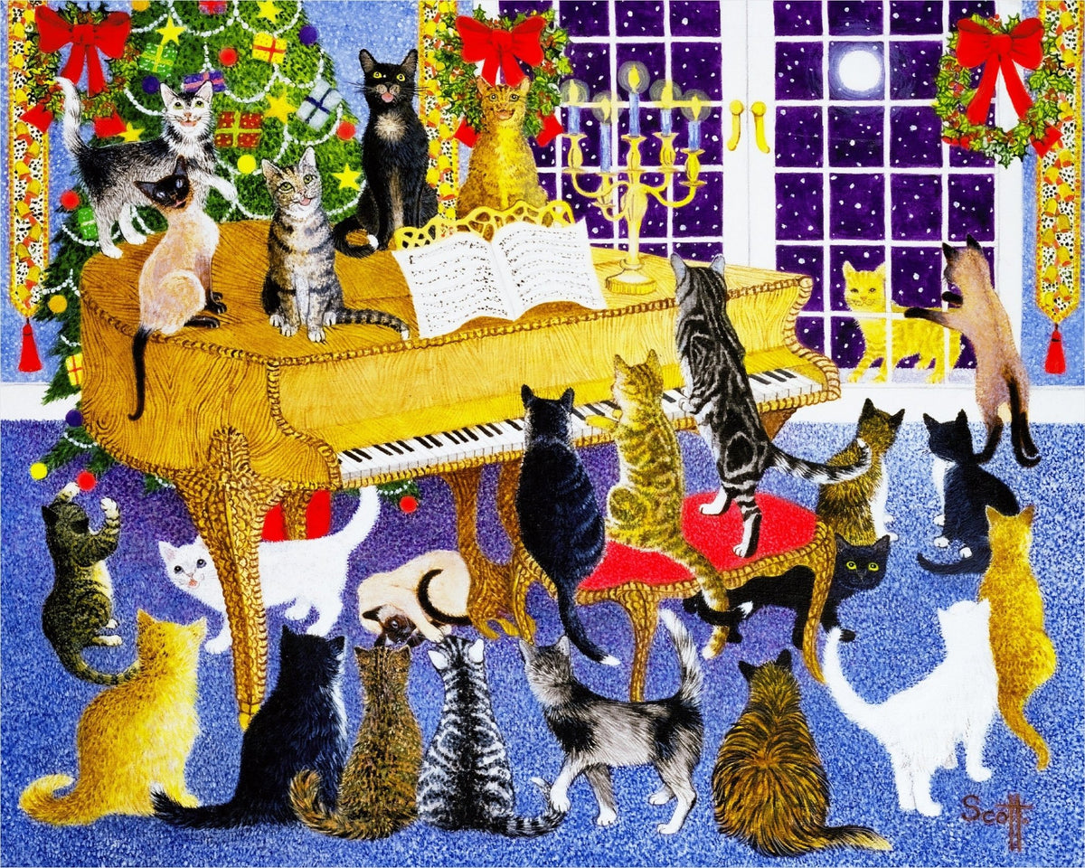 Christmas Chorus (473 Piece Wooden Jigsaw Puzzle) - Nautilus Puzzles - Wooden Jigsaw Puzzles For Adults