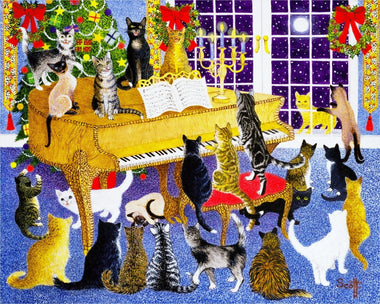 Christmas Chorus (473 Piece Wooden Jigsaw Puzzle) - Nautilus Puzzles - Wooden Jigsaw Puzzles For Adults